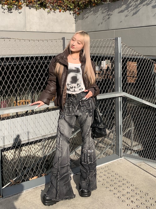 lilful ベルト Y2K シルバースターモチーフ ベルト レディース