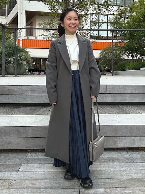 ベルト付きロングコート（チェスターコート）｜abahouse mavie