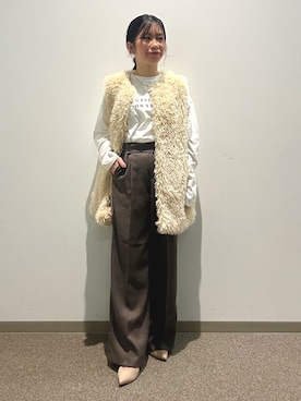 「アイテム（ベスト）」を使った、あべちゃんさん（レディース・145cm）の冬コーディネート