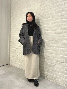 「アイテム（ニット/セーター）」を使った、あべちゃんさん（レディース・145cm）の冬コーディネート