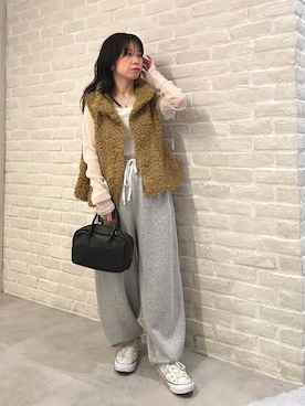「アイテム（ベスト）」を使った、あべちゃんさん（レディース・145cm・30代）の秋コーディネート