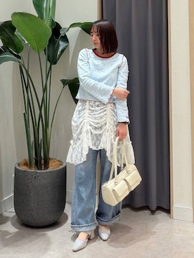 「ORiental TRaffic（オリエンタルトラフィック）のアイテム」を使った、mayaさん（レディース・153cm）の春コーディネート