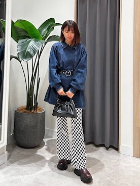 「厚底」｜mayaさん（レディース・153cm）の秋コーディネート