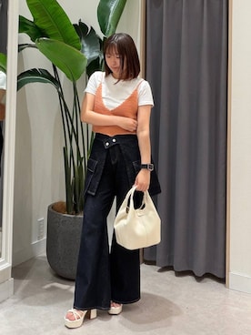 「31 Sons de mode（トランテアン　ソン　ドゥ　モード）のアイテム」を使った、mayaさん（レディース・153cm）の夏コーディネート