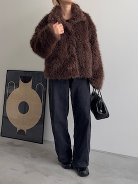 「アイテム（ブルゾン）」を使った、sawaさん（レディース・149cm）の冬コーディネート