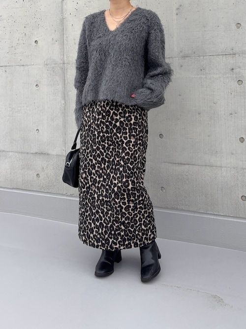 セール】レオパードジャガードナロースカート（スカート）｜meilmada