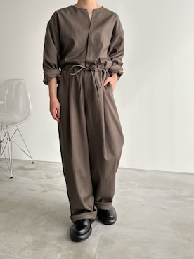 「アイテム（つなぎ/オールインワン）」を使った、sawaさん（レディース・149cm）の夏コーディネート