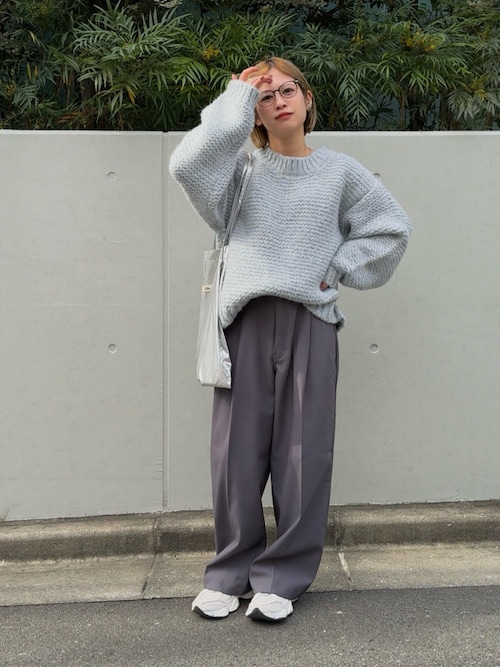 MAYDI HANDMADE ニット プルオーバー ラメ使い透かし編みニットプルオーバー | 京都通販ミセスの