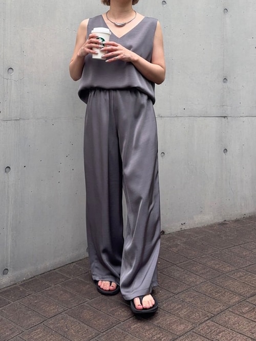 ヴィンテージサテンイージーパンツ