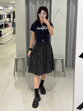 「ALAND（エーランド）のアイテム」を使った、かなこさん（レディース・170cm）の春コーディネート