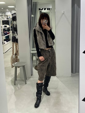 「アイテム（その他アウター）」を使った、かなこさん（レディース・170cm）の秋コーディネート