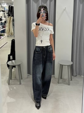 「3.3 Field Trip （3.3フィールドトリップ）のアイテム」を使った、かなこさん（レディース・170cm）の春コーディネート