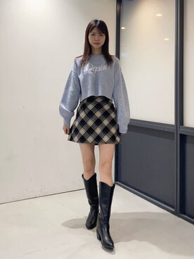 「ALAND（エーランド）のアイテム」を使った、かなこさん（レディース・170cm）の秋コーディネート