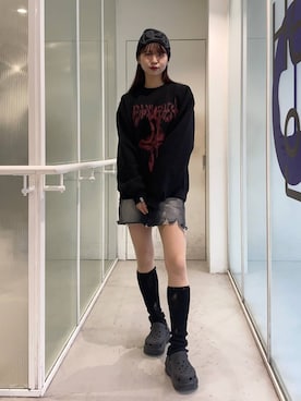 「NOT4NERD（ノットフォーナード）のアイテム」を使った、かなこさん（レディース・170cm）の秋コーディネート
