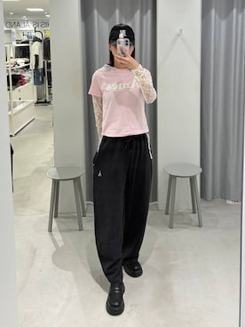 「ALAND（エーランド）のアイテム」を使った、かなこさん（レディース・170cm）の春コーディネート