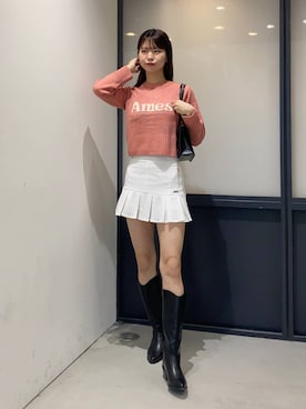 「ALAND（エーランド）のアイテム」を使った、かなこさん（レディース・170cm）の秋コーディネート