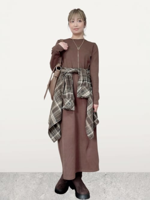 【新品】【タグ付】IENA♡ワンピース 38 ロング ブラック 選べる2丈】裏起毛シンプルバックスリットワンピース - ベルーナ【公式】