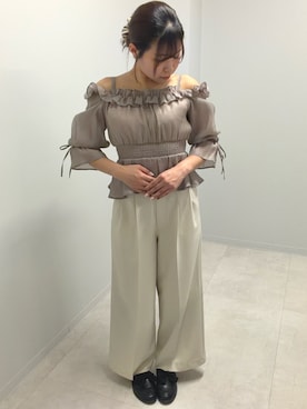 広島ミナモア店さん（レディース・160cm）の春コーディネート