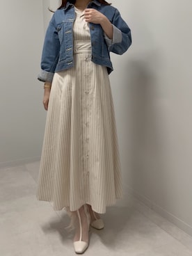 広島ミナモア店さん（レディース・163cm）の春コーディネート