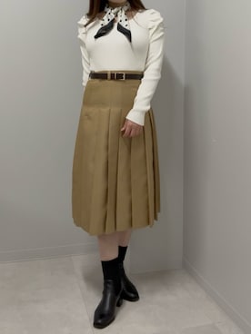 「31 Sons de mode（トランテアン　ソン　ドゥ　モード）のアイテム」を使った、広島ミナモア店さん（レディース・163cm）の冬コーディネート