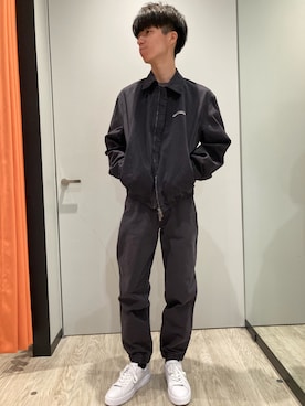 「ARMANI EXCHANGE（アルマーニエクスチェンジ）のアイテム」を使った、Y.Moriさん（メンズ・170cm）の秋コーディネート