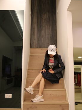 「Levi’s ENGINEERED JEANS（リーバイスエンジニアジーンズ）のアイテム」を使った、sflinさん（レディース・162cm）の春コーディネート