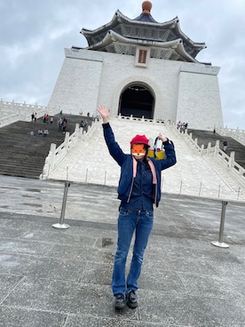 「NIKE（ナイキ）のアイテム（帽子）」を使った、sflinさん（レディース・162cm）の冬コーディネート