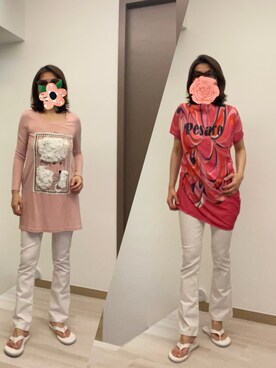 「BRAPPERS（ブラッパーズ）のアイテム」を使った、sflinさん（レディース・162cm）の春コーディネート