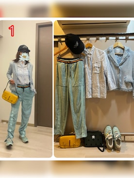 「LACOSTE（ラコステ）のアイテム」を使った、sflinさん（レディース・162cm）の春コーディネート