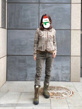 「KOOKAI（クーカイ）のアイテム」を使った、sflinさん（レディース・162cm）の冬コーディネート