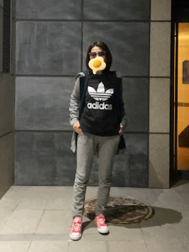 「アイテム（モッズコート）」を使った、sflinさん（レディース・162cm）の冬コーディネート