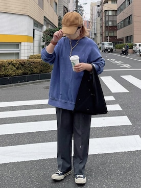 「THE SHINZONE（ザ　シンゾーン）のアイテム（スラックス）」を使った、yokoさん（レディース・157cm）の冬コーディネート