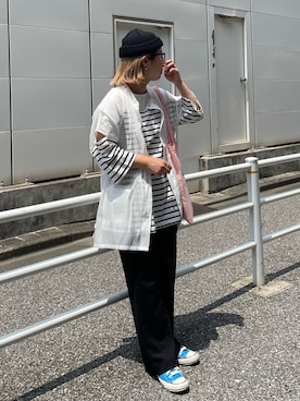「RACAL（ラカル）のアイテム」を使った、yokoさん（レディース・157cm）の夏コーディネート