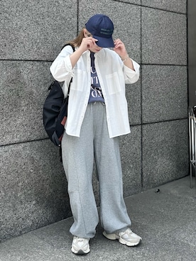 「NEW BALANCE（ニューバランス）のアイテム」を使った、yokoさん（骨格ウェーブ・レディース・157cm）の春コーディネート