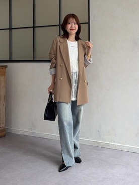 「レースキャミソール」｜yunaさん（レディース・152cm）の春コーディネート