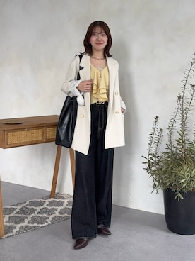 「Thevon（ゼボン）のアイテム」を使った、yunaさん（レディース・152cm）の春コーディネート