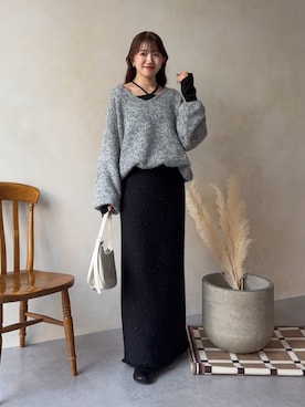 yunaさん（レディース・152cm）の冬コーディネート