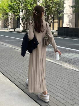 「アイテム（ワンピース/ドレス）」を使った、yunaさん（レディース・152cm・20代）の秋コーディネート