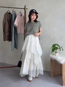「Thevon（ゼボン）のアイテム」を使った、yunaさん（レディース・152cm）の夏コーディネート