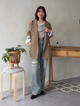 yunaさん（レディース・152cm）の春コーディネート