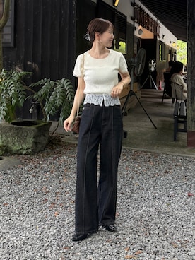 「Thevon（ゼボン）のアイテム」を使った、yunaさん（レディース・152cm）の夏コーディネート