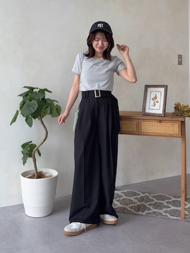 「Thevon（ゼボン）のアイテム」を使った、yunaさん（レディース・152cm）の夏コーディネート