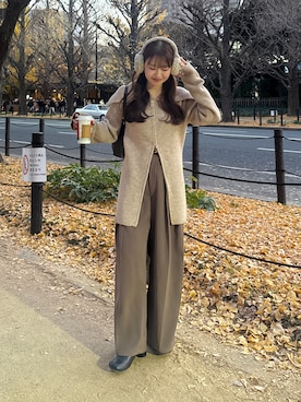 「アイテム（ブーツ）」を使った、yunaさん（レディース・152cm・20代）の冬コーディネート