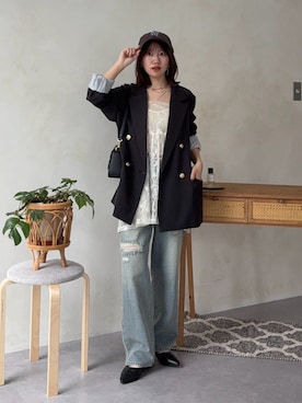 yunaさん（レディース・152cm）の春コーディネート