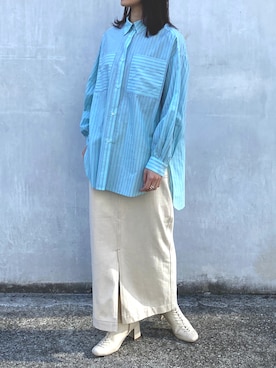 「ナロースカート」｜ゆりさん（レディース・159cm）の冬コーディネート