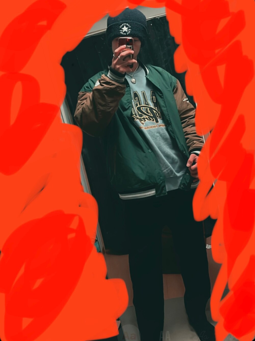 「ストリートコーデ、ストリート」｜「ZARAのアイテム（その他パンツ、ブラック系）」を使った、ricky11jpnsさん（メンズ・175cm）の冬コーディネートの1枚目の写真