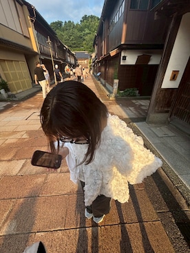 「アイテム（サロペット/オーバーオール）」を使った、Hさん（レディース・158cm・20代）の夏コーディネート