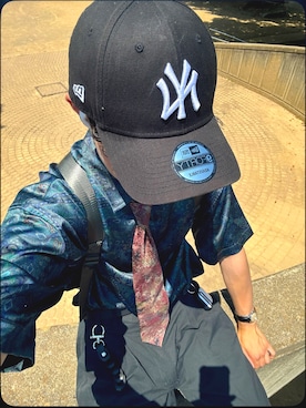 「NEW ERA（ニューエラ）のニューエラ キャップ MLB 9FORTY ONSPOTZ 別注（キャップ）」を使った、まよさん（メンズ・175cm・10代）の夏コーディネート