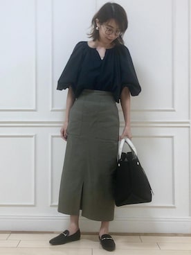 「雨の日」｜「アイテム（レインシューズ）」を使った、asukaさん（レディース・157cm）の夏コーディネート