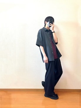 「shiki tokyo（シキトウキョウ）のアイテム（スニーカー）」を使った、なおさん（メンズ・171cm）の春コーディネート